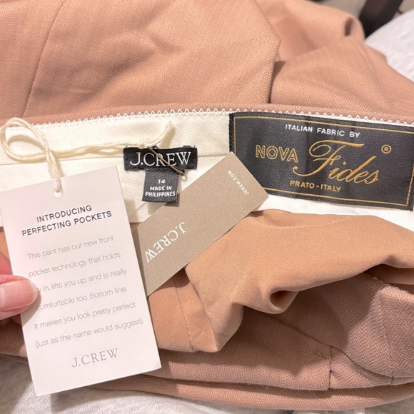 NWT J. Crew Willa Cropped Flare Pant Italian City Wool Blend Camel Brown Size 14 - Picture 6 of 6
